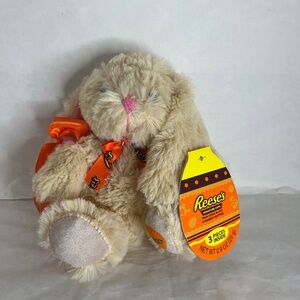 Galerie Plush Stuffed Animal Bunny Reese's Beige Tan Rabbit Spring/Easter 6"